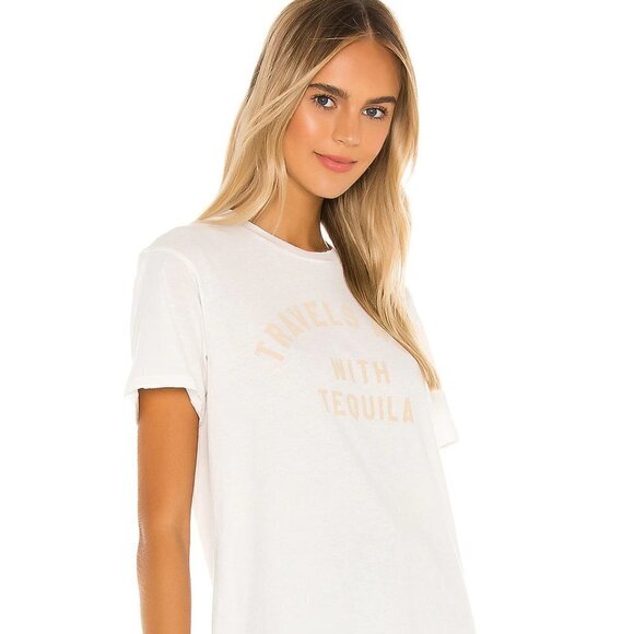 Wildfox Con Tequila Baby Graphic Print Jersey Tee New Small - Picture 3 of 12